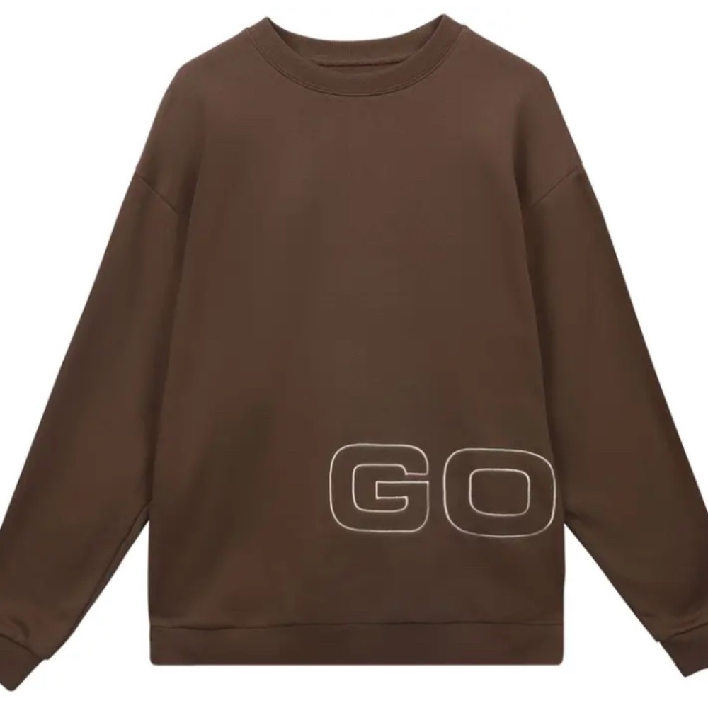 Men's GOLF WANG Brown Nova Crewneck Midweight Sweatshirt - Size XL
